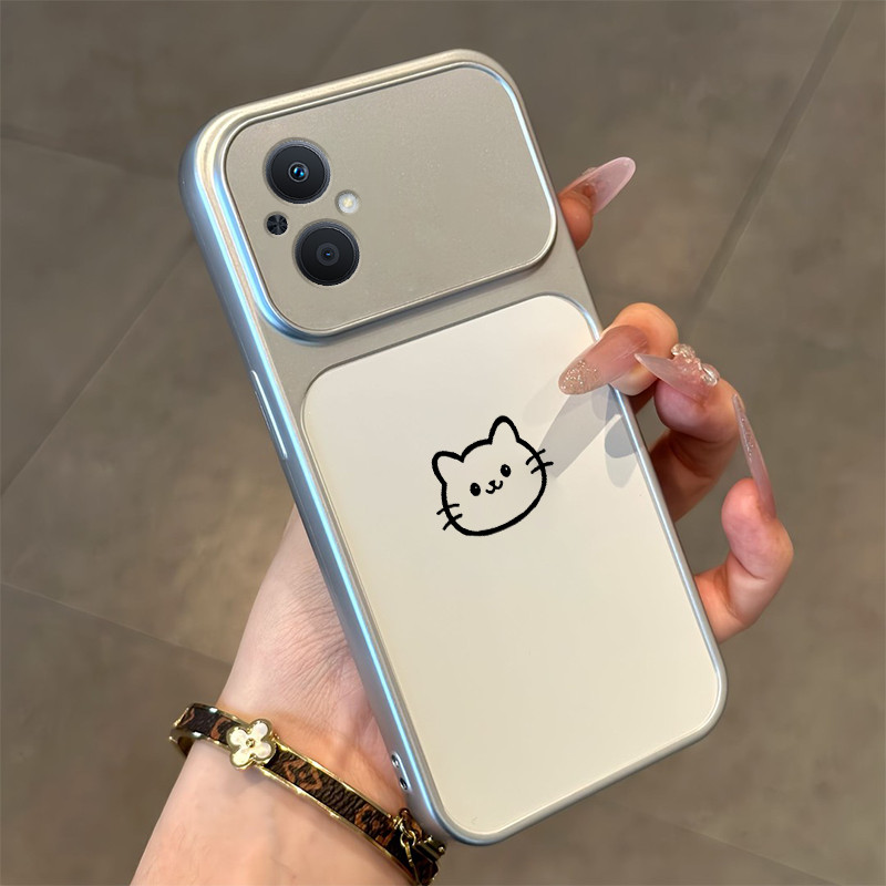 Ốp Lưng PBZZ Cho OPPO Reno 7Z 8z 5G RENO 7 LITE 5G Vỏ Điện Thoại Lo Âu Vỏ Mềm Silicon Chống Sốc Thiết Kế Mới Thẩm Mỹ Cặp Đôi Mèo Hoạt Hình Dễ Thương DSCYGT1
