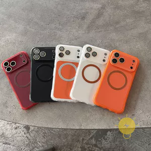 Phone Case For iPhone 17 Pro Max 16 TPU Magnetic Air Bag Aesthetic Korean Cute