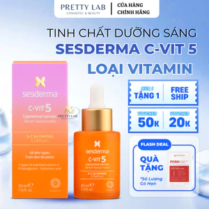 Tinh Chất Sesderma C-VIT 5 Loại Vitamin C Hỗ Trợ Dưỡng Sáng & Chăm Sóc Da Căng Mịn 30ml