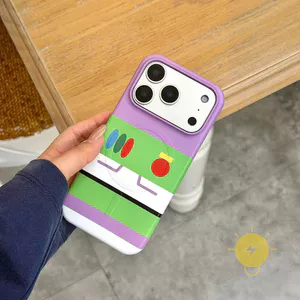 Phone Case For iPhone 17 Pro Max 16 15 PC with Griptok TPU Magnetic with Griptok Hard Aesthetic Korean Cute