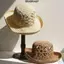 Mũ Rơm Dệt Tay BRAAA, Hoa Handmade Chất Liệu Rơm Mũ Người Cá, Chất Lượng Cao Thiết Kế Đơn Giản Chống Tia UV Thoáng Khí Panama Mũ Rơm Mùa Hè