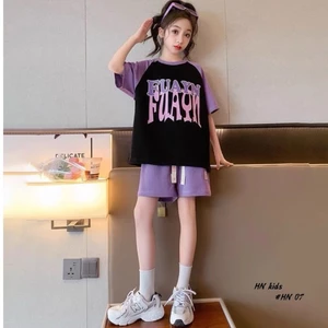 bộ hè cho bé gái hàng quảng châu cao cấp 13-25kg, bộ cộc hè bé gái dòng cao cấp berie