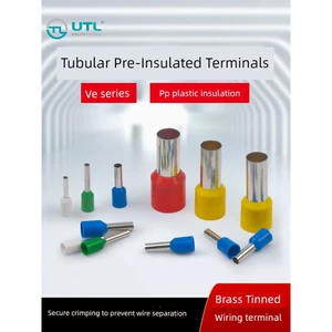 Thiết Bị Đầu Cuối Ống VE1508 Loại Pin Thiết Bị Đầu Cuối Cách Nhiệt Trước Kết Nối Phong Cách Châu Âu Báo Chí Lạnh Thiết Bị Đầu Cuối Loại Pin Dây Đồng Mũi