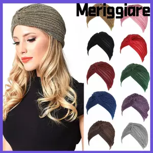MERIGGIARE Quấn Đầu Nữ Rụng Tóc Turban Mũ Hồi Giáo