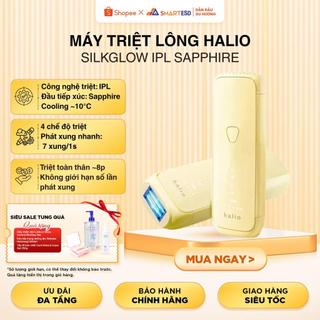 Máy Triệt Lông Halio SilkGlow IPL Sapphire Cooling Hair Removal Device, 7xung/1s |BH 24 Tháng, chính hãng
