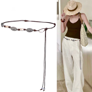 Dây thắt lưng Bohemian Phong cách dân tộc Dây thắt lưng tua rua