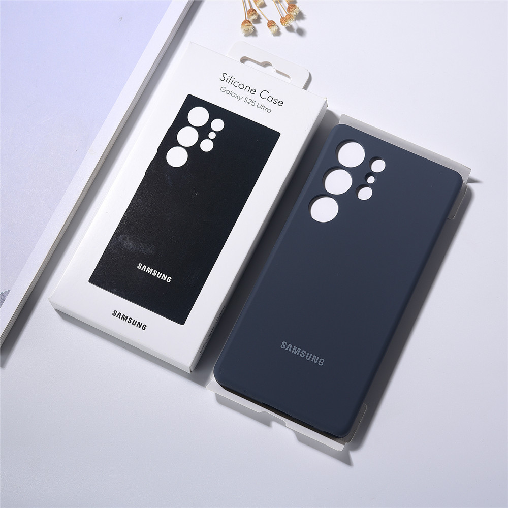 Dành Cho Ốp Lưng Chính Hãng Samsung Galaxy S25 Ultra S25Plus 5G S 25 + Vỏ Silicon Lỏng Chống Sốc Bảo Vệ Camera Coque
