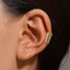 Vòng đeo tai không xuyên thấu NICOLOO, Kẹp tai ống dài thiết kế đơn giản bằng thép không gỉ, Trang sức kim loại ống dài Hình dạng hình học Kẹp tai bằng thép không gỉ để đeo hàng ngày