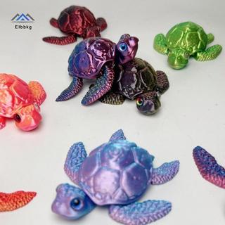 ELBBKG 3D In Hình Rùa Tượng Nhỏ Di Chuyển Khớp Bộ Sưu Tập Sáng Tạo Để Bàn Trang Trí Đồ Trang Trí Ngày Lễ Quà Tặng Mới