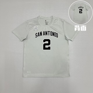 Dylan Harper Áo thun khô nhanh thoáng khí Đồng phục chụp ảnh San Antonio Spurs Ngoại hình Mỹ Đồng phục tập bóng rổ