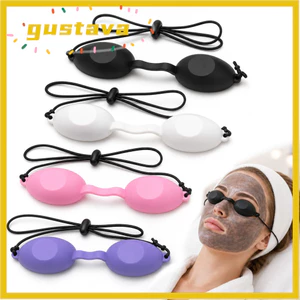 Kính trẻ hóa da bằng Laser GUSTAVA, Kính làm đẹp có dây đeo bằng silicon mềm có thể điều chỉnh, Chặn mặt trời Miếng dán mắt có thể tái sử dụng SPA