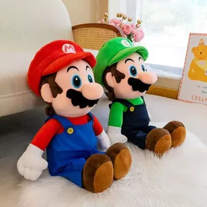 Super Mario Brothers Mario Doll Đồ chơi sang trọng Búp bê Louis Phong cách cổ điển Quà tặng sinh nhật cho bé trai 260604