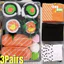 Bộ 3 Đôi / Hộp Tất Sushi - Thoải Mái, Thoáng Khí, Co Giãn - Dành Cho Nam Nữ Mặc Hàng Ngày - Vớ Thực Phẩm Mô Phỏng - Tất Ống Giữa Họa Tiết Ngộ nghĩnh / Giao Hàng Miễn Phí