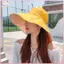 THÊM Vành Rộng Mũ Chống Nắng Nữ Chống Tia UV Bảo Vệ Đi Bộ Đường Dài Người Cá Mũ Gấp Mùa Hè Chắc Chắn Cotton Thoáng Khí Đi Biển Mũ Bucekt BSS