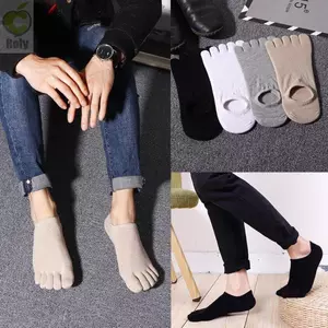 Tất thể thao ROLY, Tất vô hình năm ngón thông thường thoáng khí, Tất nam năm ngón chạy bộ bằng Cotton chống trượt
