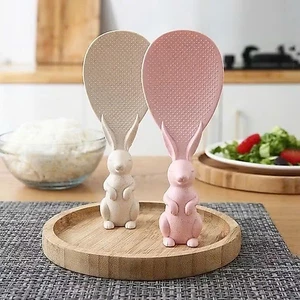 Muỗng Xới Cơm Có Thể Để Đứng, Vá Cơm Hình Con Vật Dễ Thương
