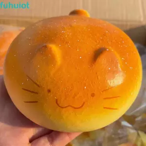 Đồ chơi bánh mì Squishy FUHUIOT, Bóng Fidget giác quan hoạt hình hình hình mèo, Kẹp trẻ em Tay nâng chậm Thư giãn Đồ chơi phục hồi chậm Quà tặng sinh nhật