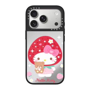 Ốp Điện Thoại Mèo Dâu Gương Từ Tính Cho IPhone 17 16 Pro Max 17 Air 16 15 14 13 12 11 Vỏ Bảo Vệ Chống Sốc