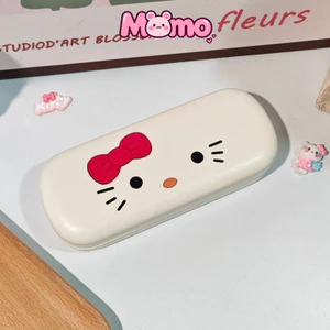 Hộp đựng kính mắt thời trang sinh viên hoạt hình Hello Kitty, hộp đựng hấp thụ từ tính chịu áp lực