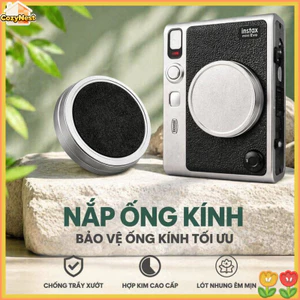 Nắp ống kính Mini Evo – vỏ nhôm CNC, lót nhung, chống bụi, chống xước – phụ kiện máy ảnh du lịch