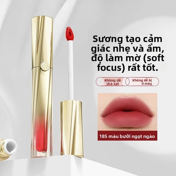 Son môi mờ, Nắp chai vàng, Son môi nhung không nhòe, Son môi nhung không dính, Craze Việt Nam.