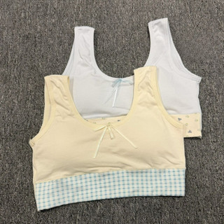Áo lót cho bé gái tuổi dậy thì - Cotton mềm mại không gọng thoáng khí mặc thể thao hằng ngày