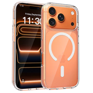 ốp lưng điện thoại 17e trong suốt từ tính 2.0mm mới của Apple 17 16promax Vỏ bảo vệ đơn giản