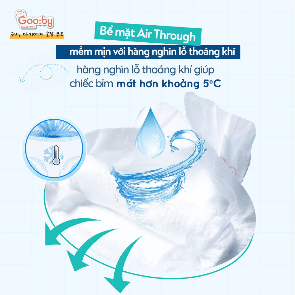 (Combo quà) 2 Bịch Tã/bỉm Gooby Extra mềm mại, chống tràn, siêu thấm hút đủ size cho bé 4-30KG