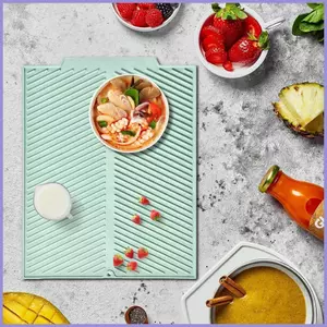 Thảm sấy silicon cho bồn rửa nhà bếp Thảm sấy bồn rửa dày có thể gập lại Máy thoát nước bát đĩa khô nhanh chống trượt mueadsyvn
