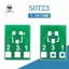 SOT23 SOT23-3 Biến SIP3 Bộ chuyển đổi SMD hai mặt sang DIP SIP3 Bộ chuyển đổi SOT SIP IC Ổ cắm Bộ tự làm