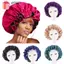 GAVESTO Satin Bonnet Điều chỉnh rụng tóc Mũ quấn đầu hai lớp