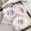 Biểu Hiện Ngọt Ngào Thỏ Màu Hồng Tóc Kết Hợp Cô Gái Cao Đuôi Ngựa Ren Xúc Xích Vòng Cao Su Giá Trị Cao Cấp Dây Tóc