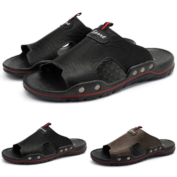 Dép nam Dép hở mũi nam Giày đi bộ ngoài trời Dép đế dày Giày đi biển Giày sandal nam thời trang Giày sandal nam cỡ lớn Giày nam có sẵn