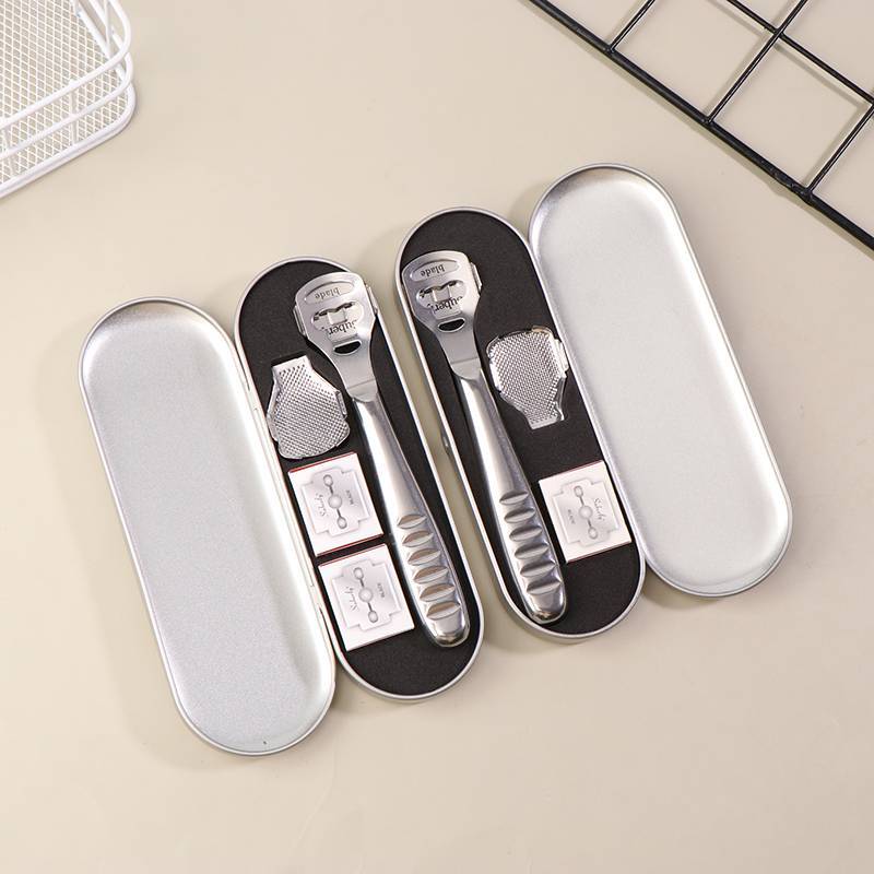 Trong Kho Thép Không Gỉ Móng Chân Công Cụ Thiết Lập Chân Dao Cạo Callus Remover Tẩy Tế Bào Chết Máy Cạo Râu Cá Tuyết