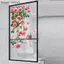 {AKIN} 1 Decal dán cửa sổ hình bướm hoa hồng hồng màu xanh lá cây tự dính để trang trí kính phòng khách gia đình {a}