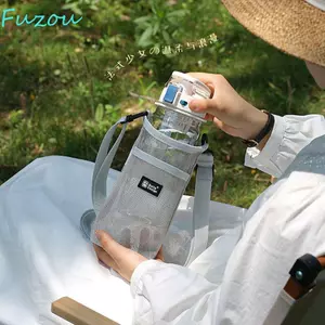 Vỏ chai nước FUJIOU, Túi đeo chéo lưới Túi đựng cốc Túi đựng cốc nước lưới, Túi đựng điện thoại di động bảo vệ Túi ô Túi xách Giá đỡ chai nước thể thao