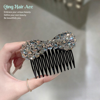Phong Cách Hàn Quốc Chất Béo Năm Cánh Ngôi Sao Kim Cương Giả Nơ Chèn Lược Nữ Trán Tóc Xoăn Cao Cấp @ -