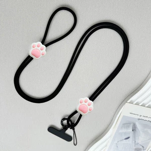 Cat Paw Dây Điện Thoại Di Động Dài Đeo Ngang Dây Xích Điện Thoại Di Động Có Thể Điều Chỉnh Treo Chống Mất Phụ Kiện