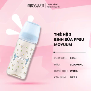 Thế hệ 3 - Bình PPSU - Mẫu Blooming - 170ml/270ml