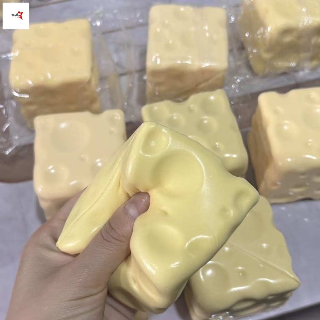 Đồ chơi giải nén phục hồi chậm bằng nhựa phô mai để giảm căng thẳng