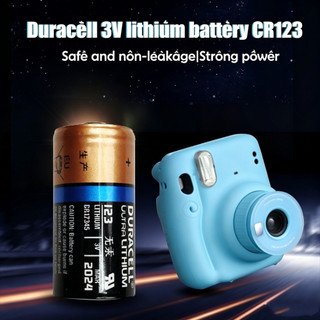 DURACELL CR123A / CR123 / DL 123 / CRCR17345 Pin Lithium 3V Cho Camera Flash Tầm Nhìn Ban Đêm Báo Động Khói