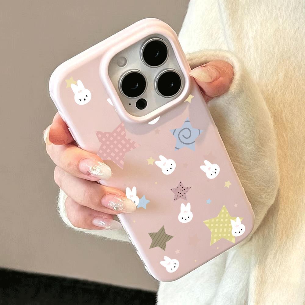 Ngôi sao đầy màu sắc cho trường hợp iPhone 17promax 161514plus 3 trong 1 bezel 131121