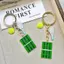 # HB # Bền Thể Thao Mini Tennis Móc Khóa Đảng Ủng Hộ Túi Mặt Dây Chuyền Quà Tặng.