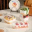 E-WOITD 10 Cái Hình Chữ Nhật Hộp Bánh Nhựa Có Nắp Bánh Mì Hộp Đựng Bánh Paaging Di Động Mousse Hộp Quà Giáng Sinh Tiệc Cưới E-WOITD