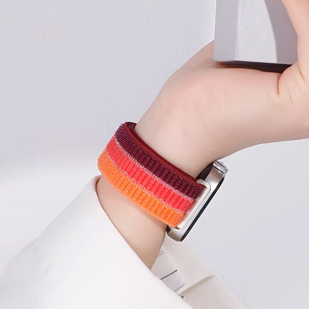 Dây đeo vòng nylon dệt thuốc nhuộm cà vạt cho Huawei Watch Fit 3/4/4 Pro/Fit 5/5 Pro, thoáng khí ba màu
