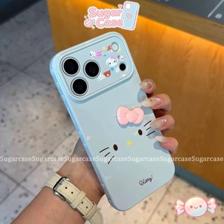 Ốp Lưng Cho Oppo A3 A5i A3X A38 A60 A18 A15 A35 A16 A7 A31 A58 A57 A77 A54 A17 Bìa Mềm Búp Bê Kitty 3D Hoạt Hình