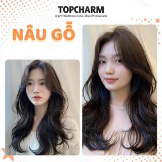 [NHIỀU DƯỠNG] Thuốc nhuộm tóc NÂU GỖ phủ bạc Chamis lên màu chuẩn siêu dưỡng không tẩy tóc tặng bộ dụng cụ