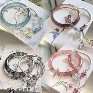 Vòng Tay Cáo Xanh Phong Cách Trung Quốc Mới Phong Cách Retro Cổ điển Cá Tính Khí Chất Vòng đeo Tay An Toàn