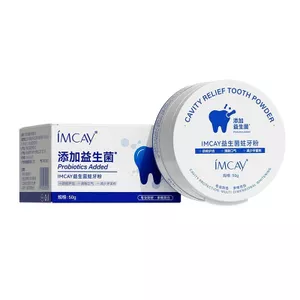 Khuyến mãi toàn bộ cửa hàng Đức Imcay Imcay Probiotic Bột đánh răng Loại bỏ màu vàng Làm trắng giảm mùi Vết bẩn răng Tartar Hơi thở tươi Làm sạch răng Imcay Probiotic Bột nha khoa Deyellowing Chất lượng tốt Giá rẻ