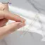 AqToCna 1 Chiếc Solitaire Zircon Nelace Hợp Kim Dây Xích Tròn Trong Suốt Cz Đá Mặt Dây Chuyền Trang Sức Thời Trang Cho Bữa Tiệc AqToCna